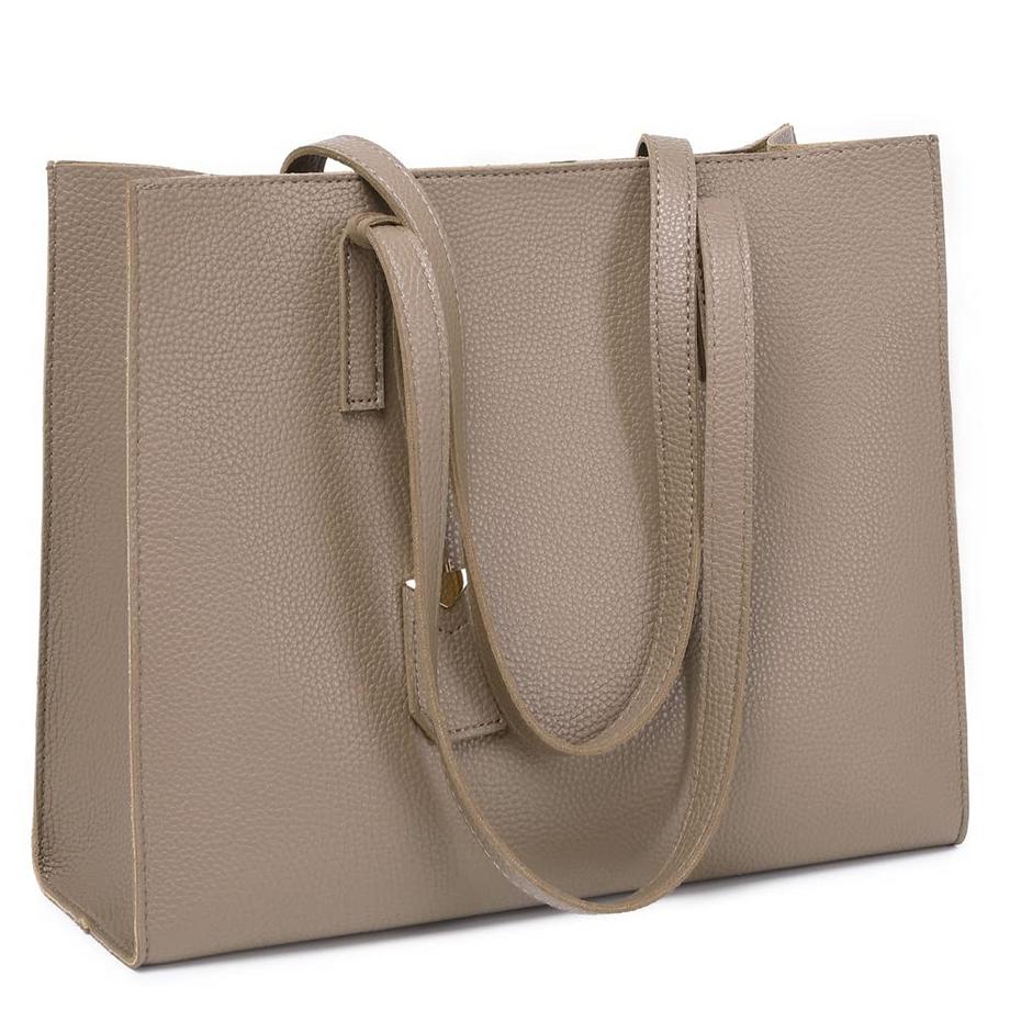 Only-bags.store Grosse Shopper Tasche mit Reissverschluss für Arbeit und Freizeit  