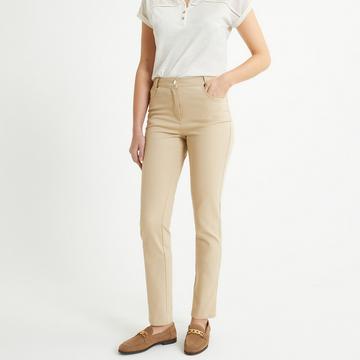 Pantalon droit 5 poches coton stretch