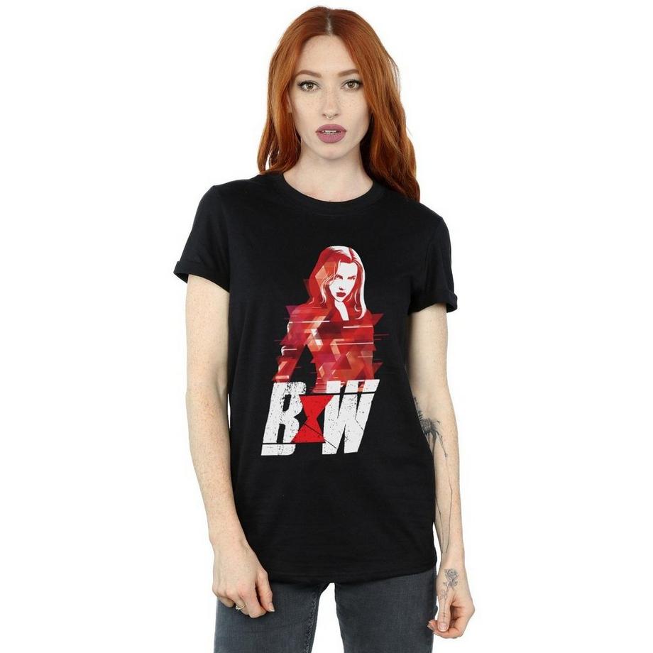MARVEL Black Widow T-Shirt Stampata  