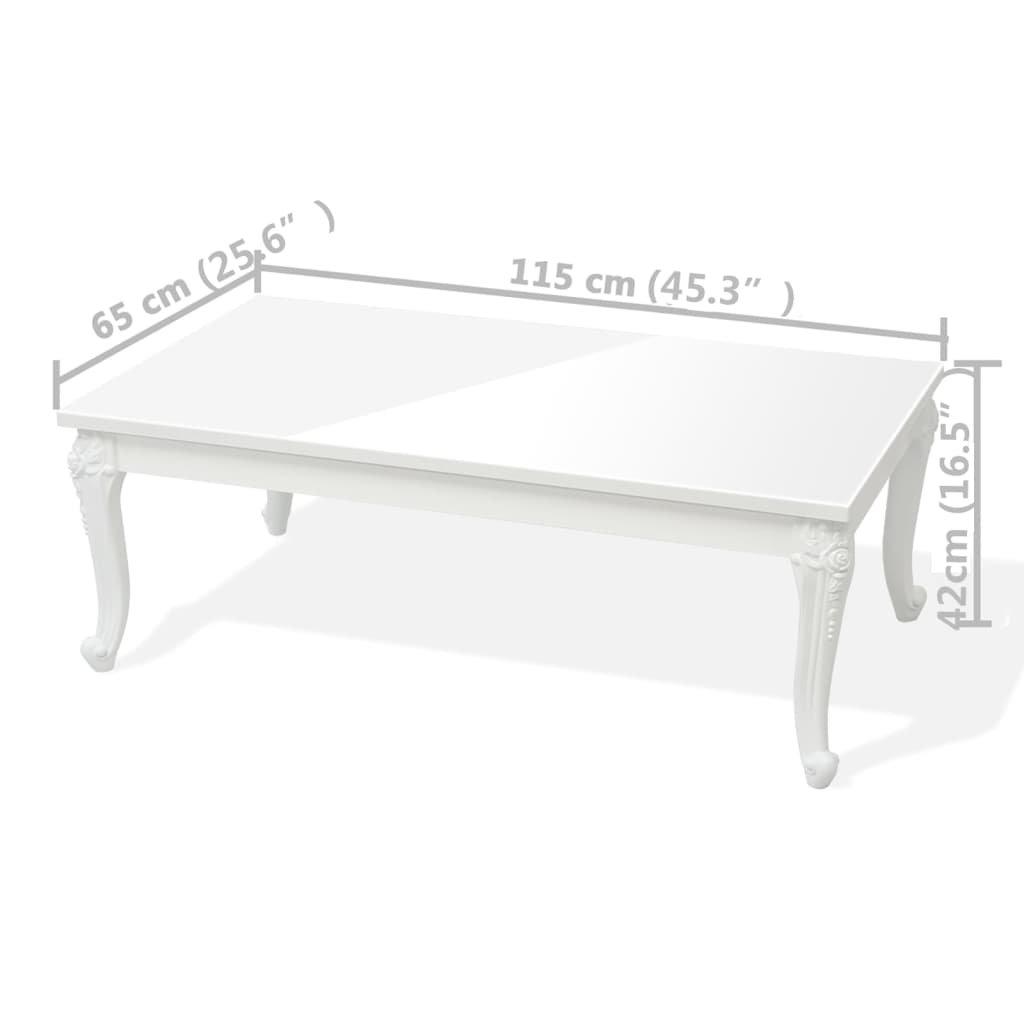 VidaXL Table basse laquée mdf  