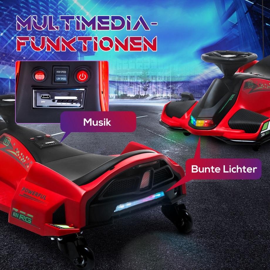 HOMCOM  Kinder Elektro Gokart 