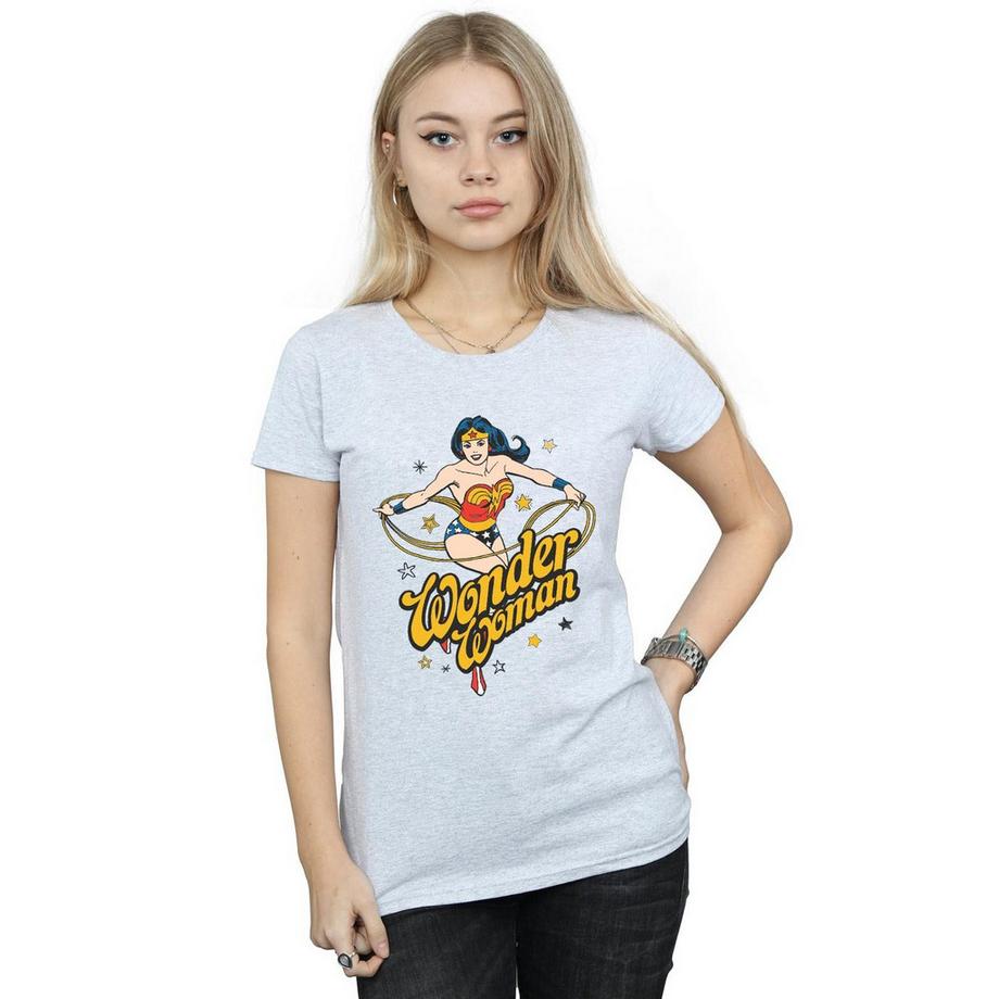 DC COMICS Wonder Woman Classic Logo T-Shirt Stampata  