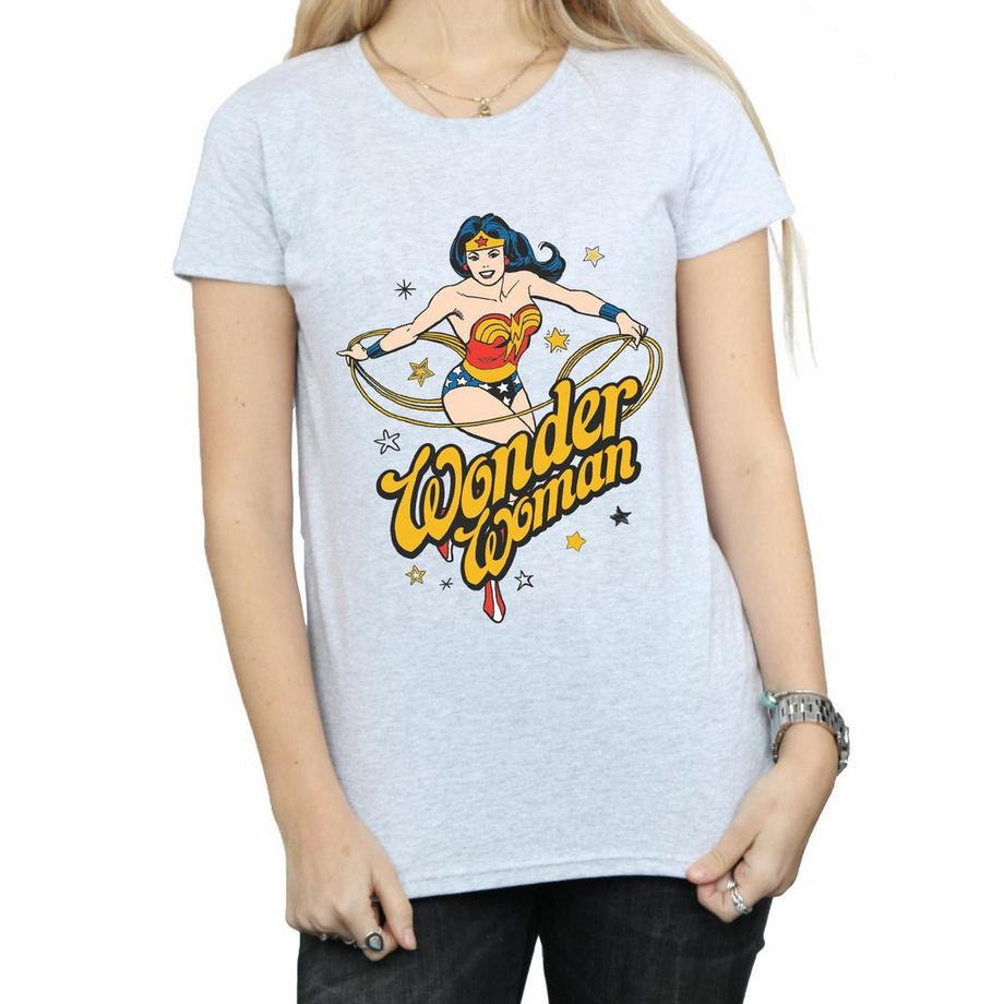 DC COMICS Wonder Woman Classic Logo T-Shirt Stampata  