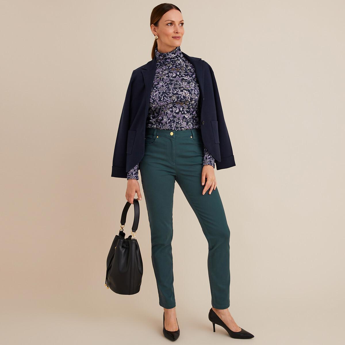 La Redoute Collections Pantalon Droit 5 Poches Coton Stretch  