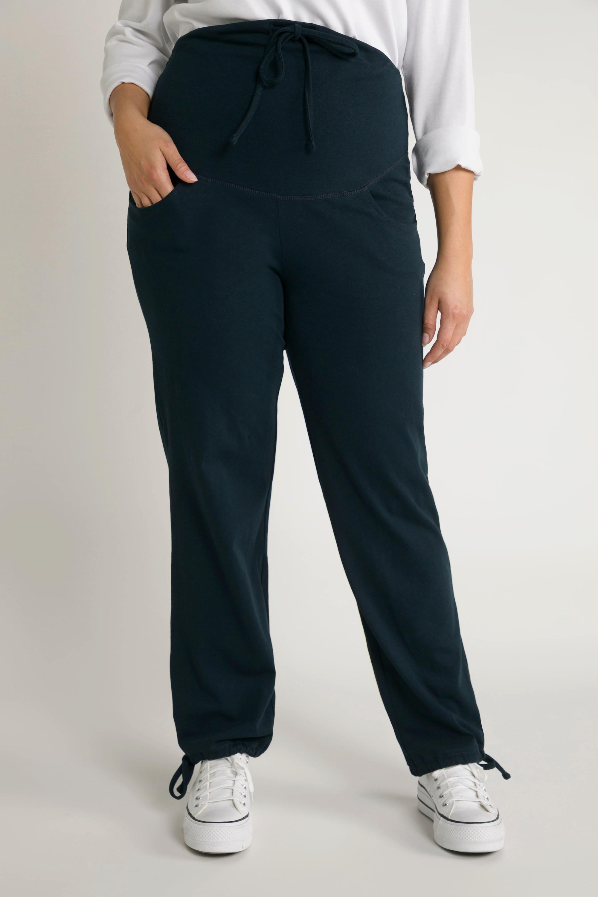 Ulla Popken  Bellieva-Sweatpants, extrabreiter Bund, Biobaumwolle 