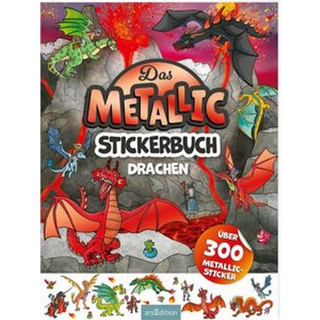 ARS EDITION  Das Metallic-Stickerbuch - Drachen 