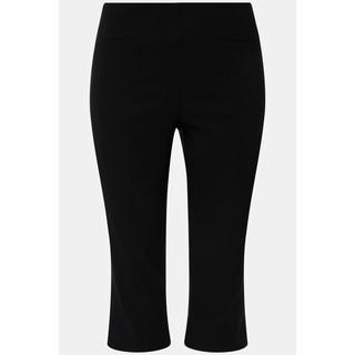 Ulla Popken Pantaloni Capri Bengaline Elasticizzati Vita Elastica  