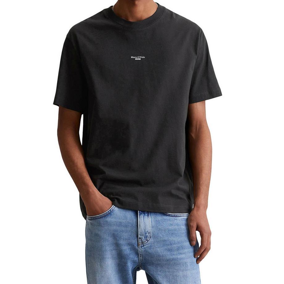 Marc O'Polo Denim T-shirt  Paquet de 2 Confortable à porter-T-Shirt, SSL, Logo Print, Relax  