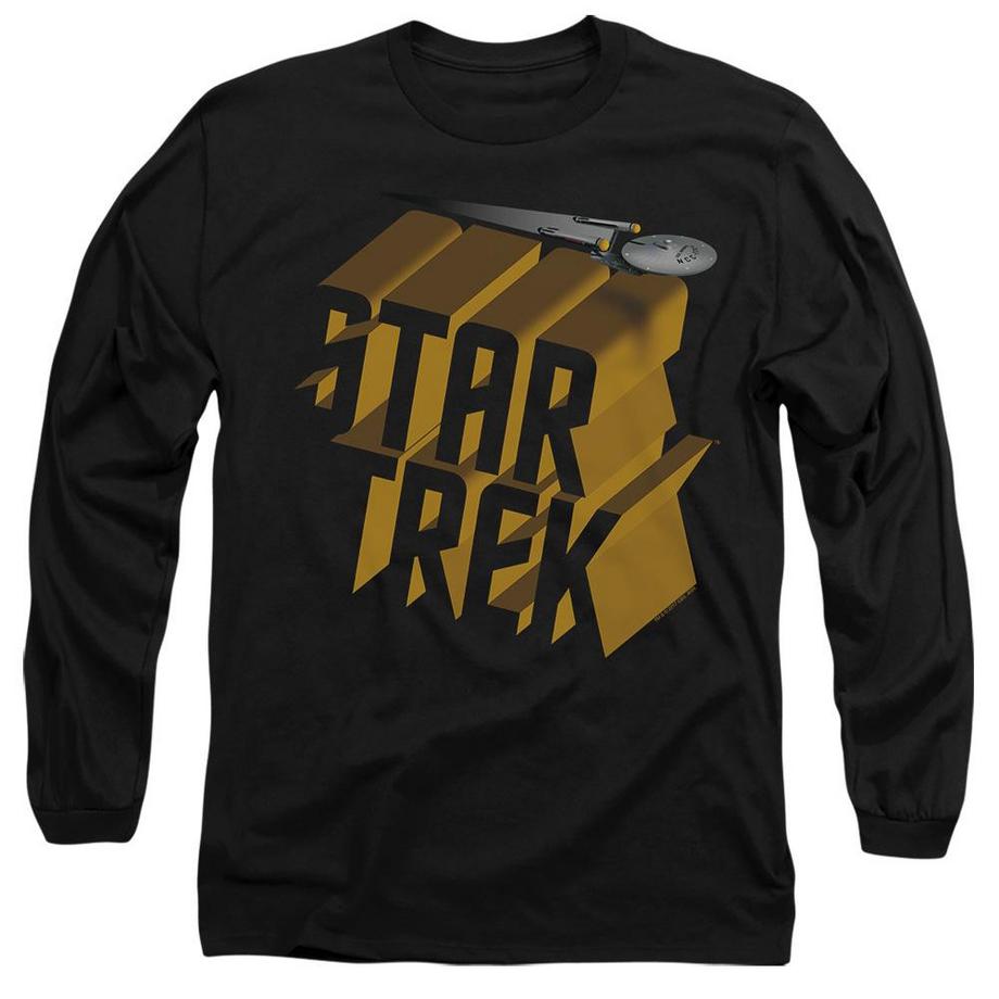Star Trek Star Trek T-Shirt Stampata a Maniche Lunghe  