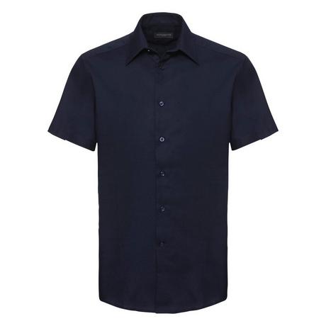 Russell Collection Oxford Chemise Manches Courtes Facile d'Entretien  