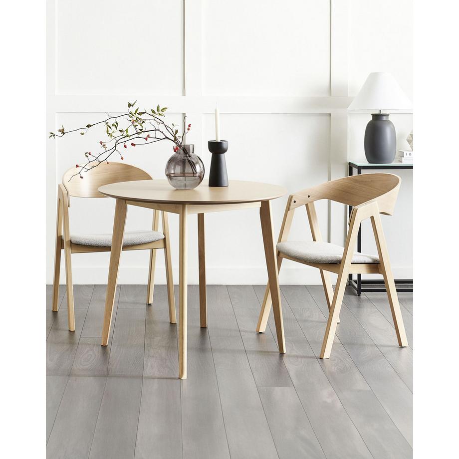 Beliani Set di 2 sedie da pranzo en Fibra a media densità (MDF) Retrò YUBA  