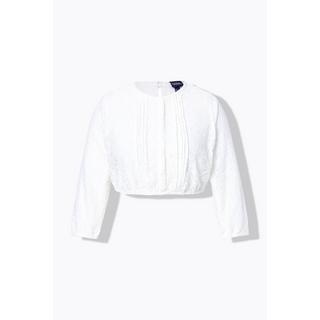 Ulla Popken Camicetta Dirndl pizzo elastico scollo rotondo maniche 3/4  