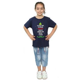 Elf  Christmas Cheer Text TShirt 