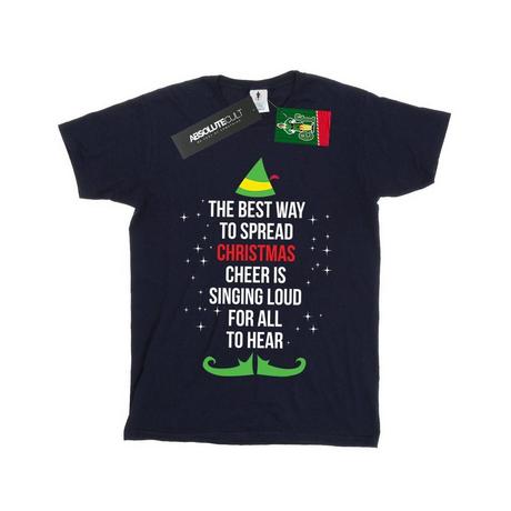 Elf  Christmas Cheer Text TShirt 