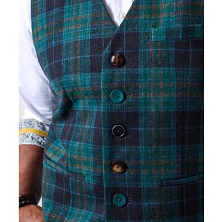 Joe Browns Karo Weste mit Kontrastknöpfen Regular Fit  