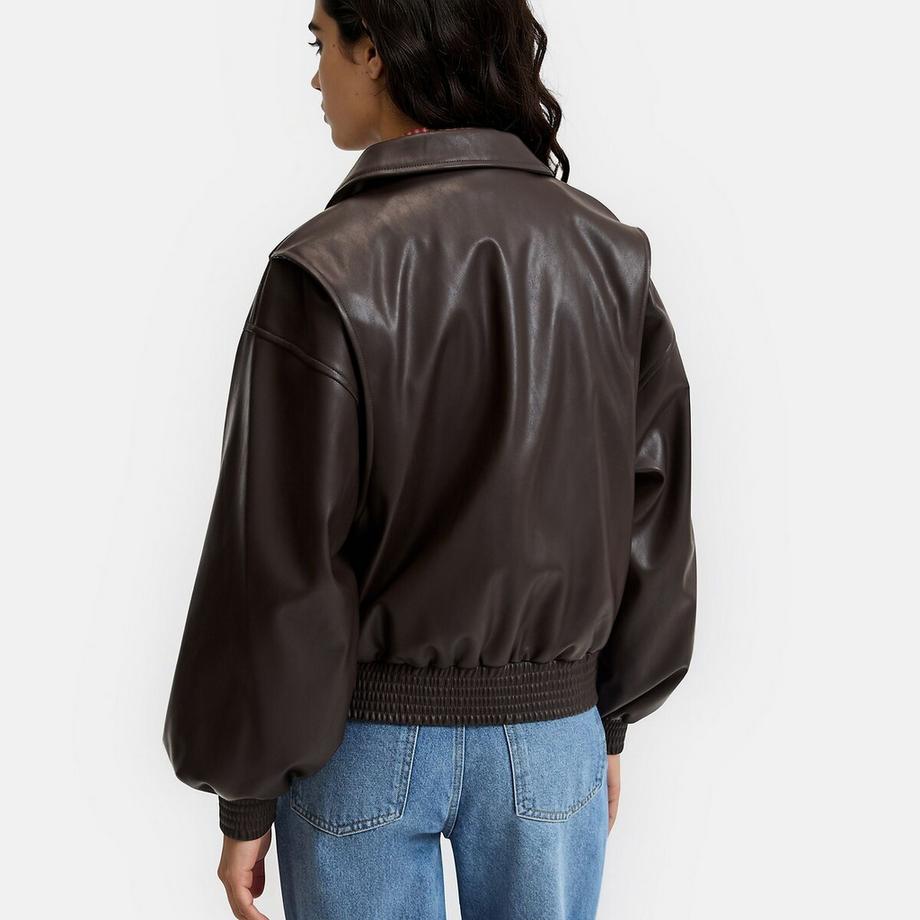 La Redoute Collections Blouson Court en Simili Cuir  