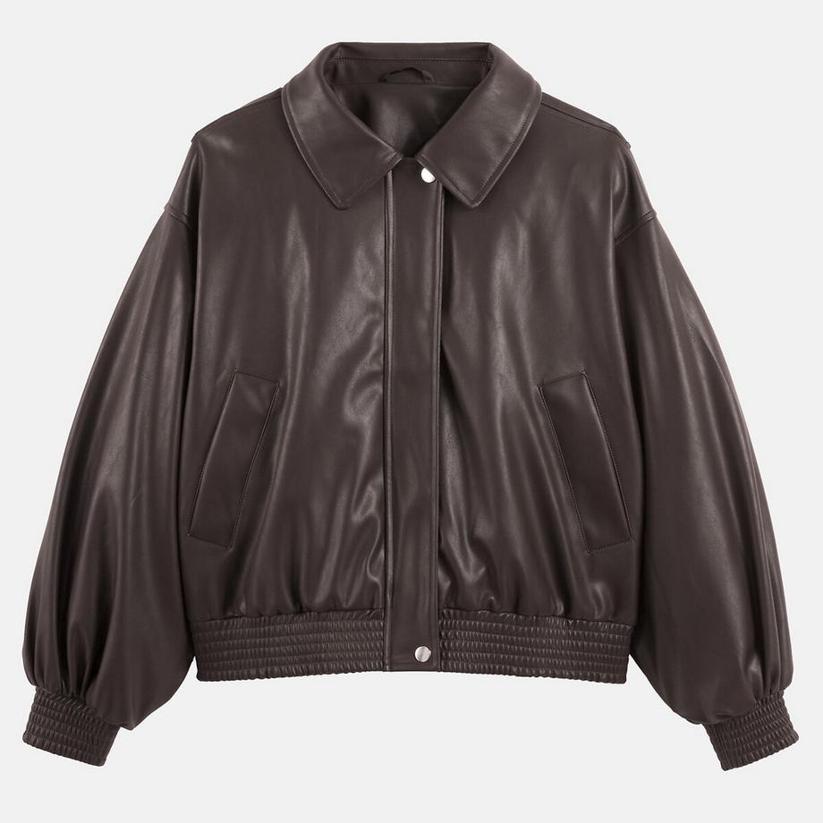 La Redoute Collections Blouson Court en Simili Cuir  