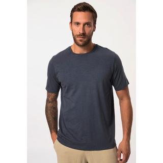 JP1880  T-shirt à manches courtes et col rond bleu marine 