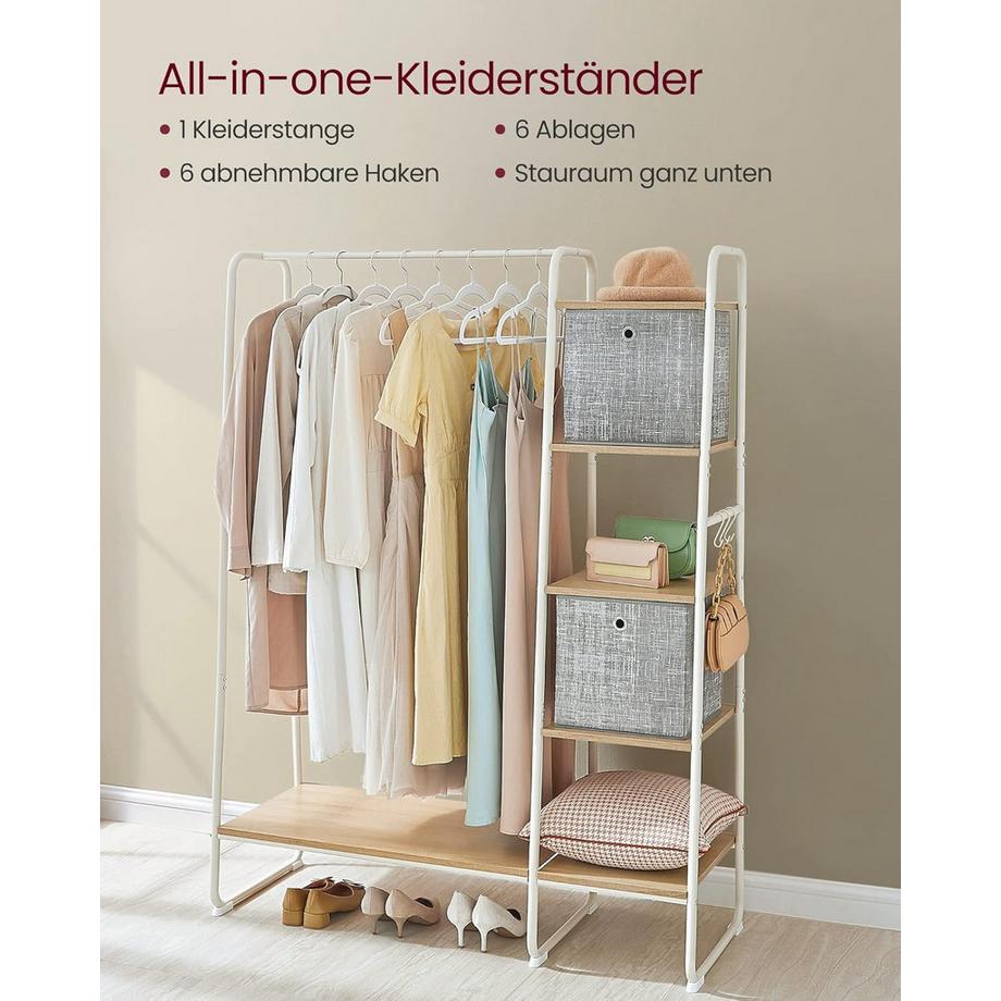 Songmics Kleiderständer mit Ablage  