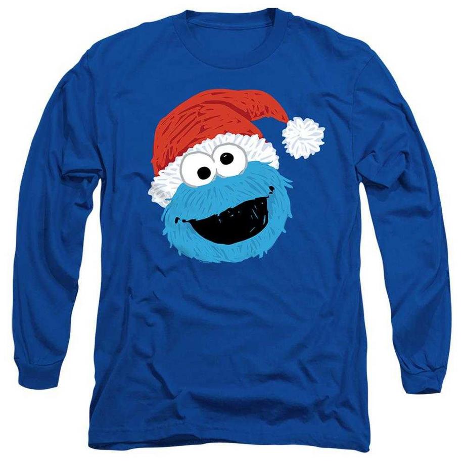 T-ShirtManches Longues Noël Motif Macaron Le Glouton Motiftyle Griffonnage