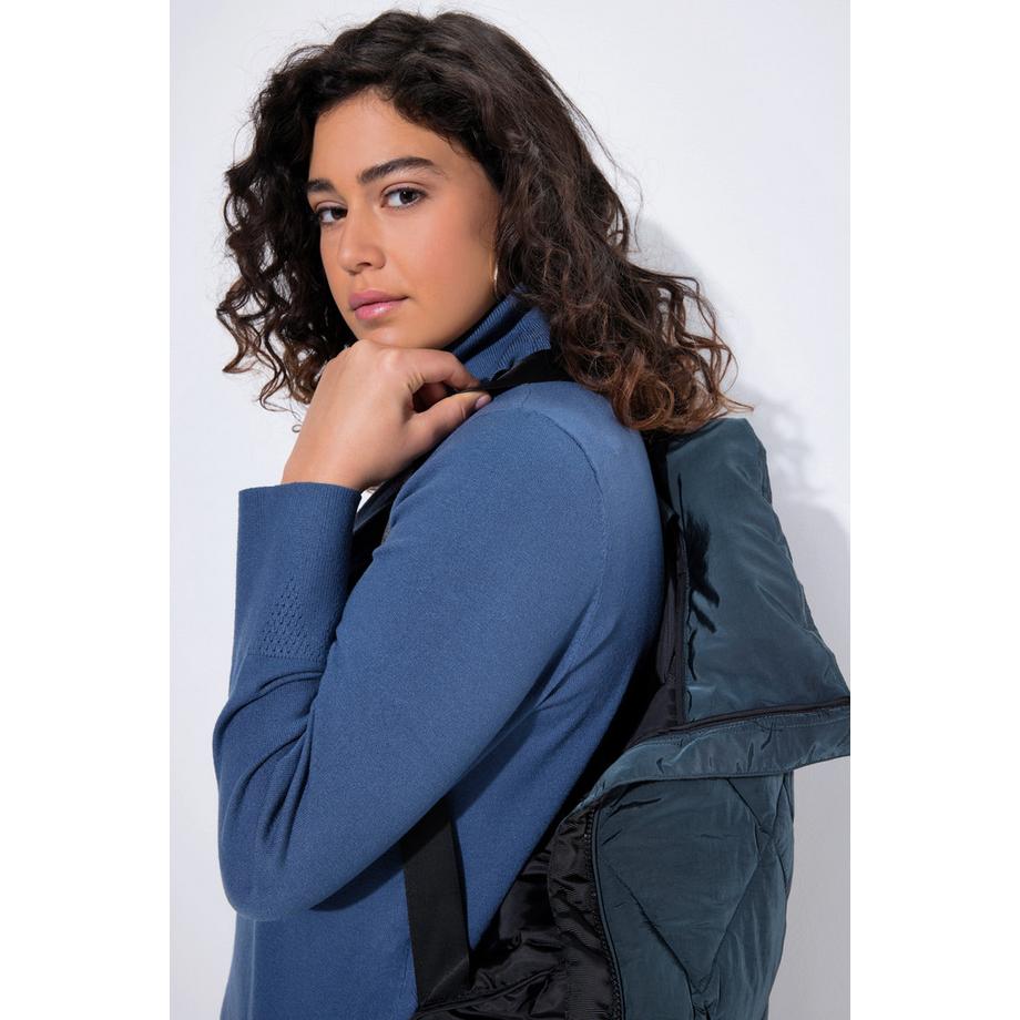 Ulla Popken Cappotto trapuntato idrorepellente con cappuccio  