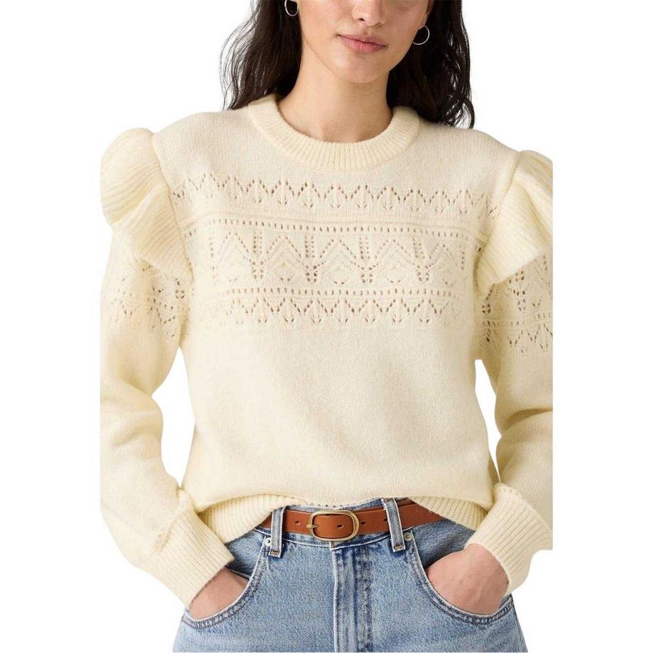 Levis Sweat Shane à Manches Volantées et Tricot Pointelle  