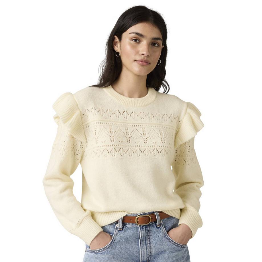Levis Sweat Shane à Manches Volantées et Tricot Pointelle  