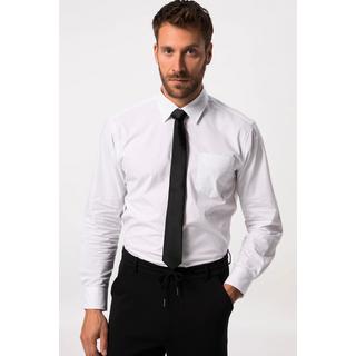 JP1880  Camicia dalla vestibilità moderna con maniche lunghe e colletto ad apertura inglese e in versione tall bianco neve 