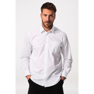 JP1880  Camicia dalla vestibilità moderna con maniche lunghe e colletto ad apertura inglese e in versione tall bianco neve 