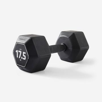 HEX DUMBBELL - Manubrio Esagonale Gomma 17,5 kg