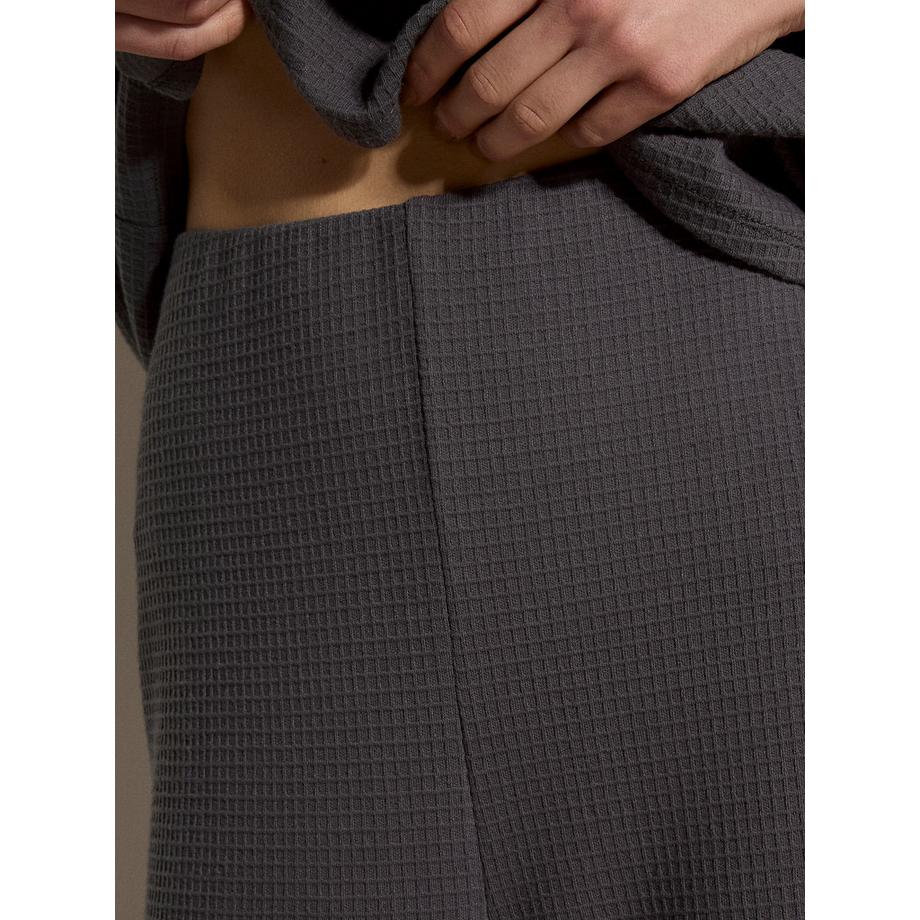 APRICOT Pantalone da jogging in jersey a coste con gamba larga  