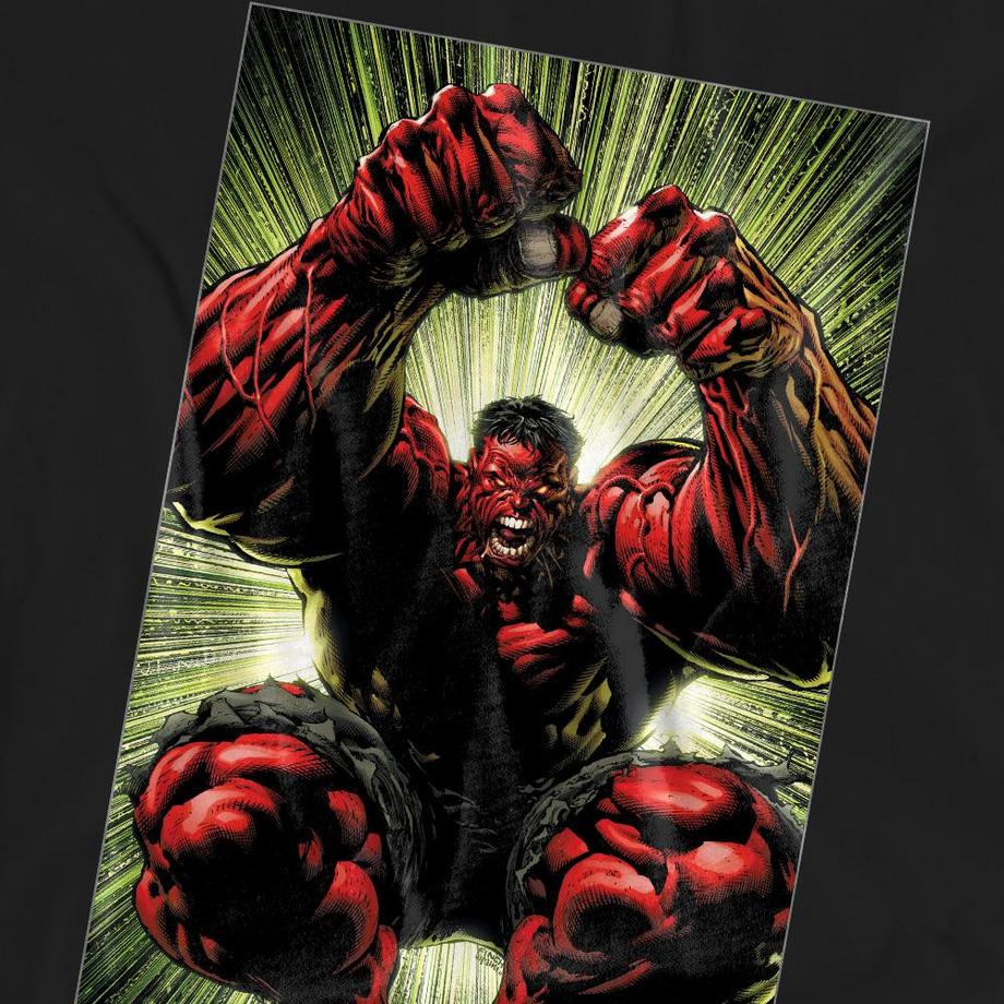 MARVEL Red Hulk T-Shirt con Stampa Grafica  