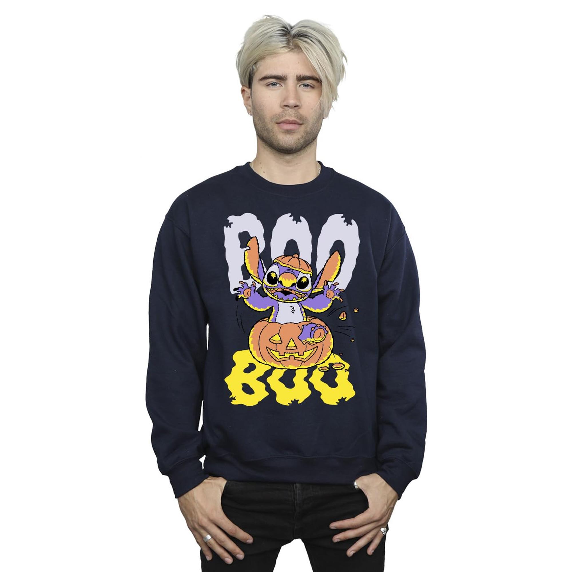 Lilo & Stitch Boo Felpa Stampa Grafica  