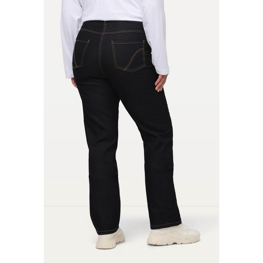 Ulla Popken Mandy Straight Leg Stretch 5-Pocket Jeans  