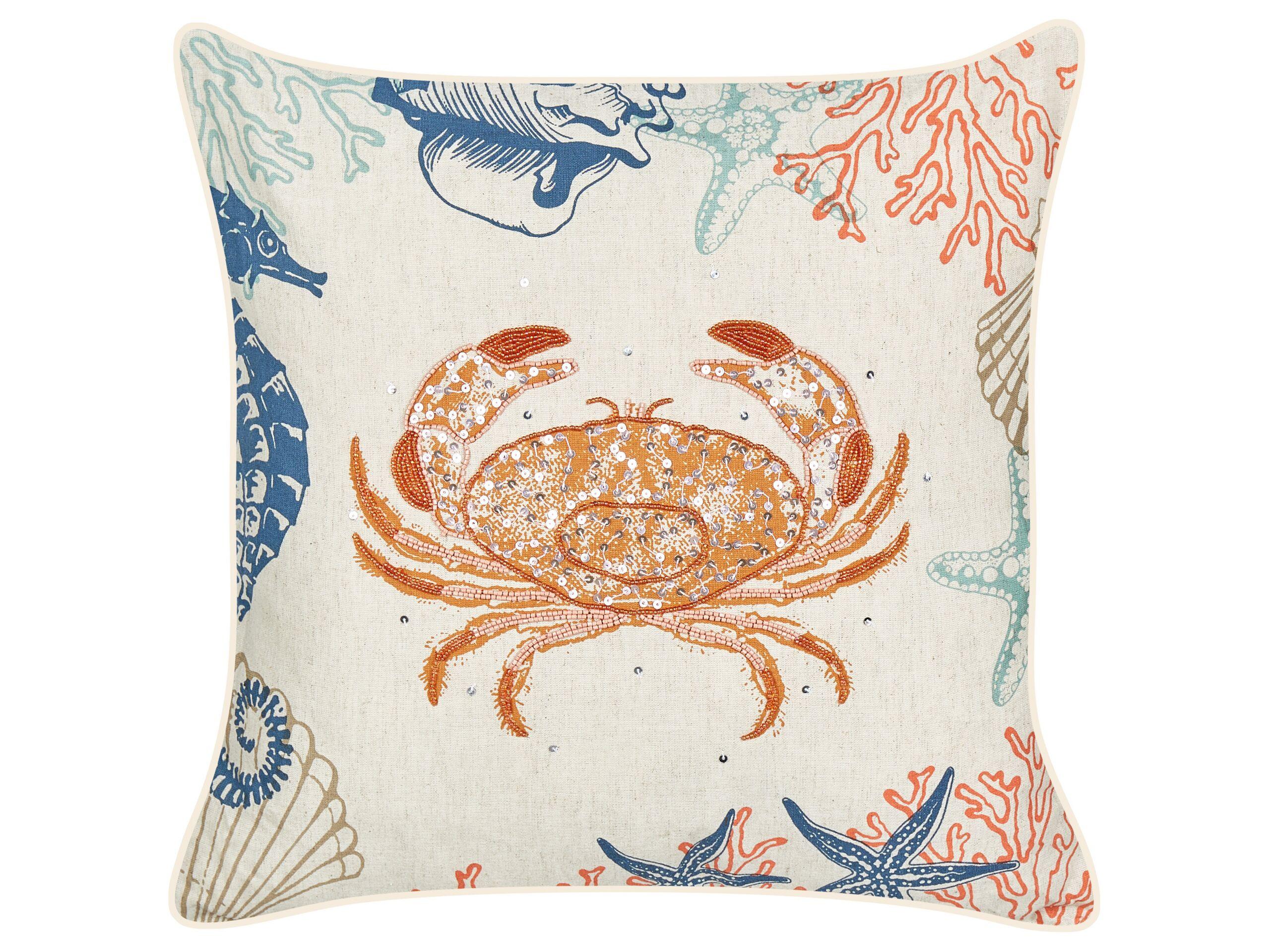 Beliani Coussin en Coton Moderne SARGASSUM  