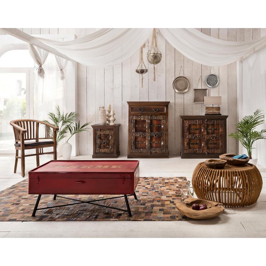mutoni Chaise avec accoudoirs Seabreeze dark natural  
