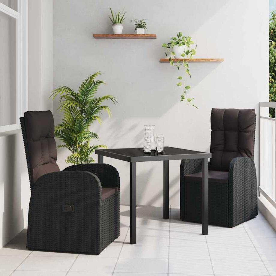 VidaXL Set da Pranzo per Giardino Polyrattan  