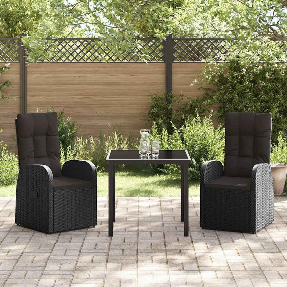 VidaXL Set da Pranzo per Giardino Polyrattan  