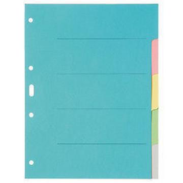 BIELLA Register Karton farbig A4 461405.00 5-teilig, blanko