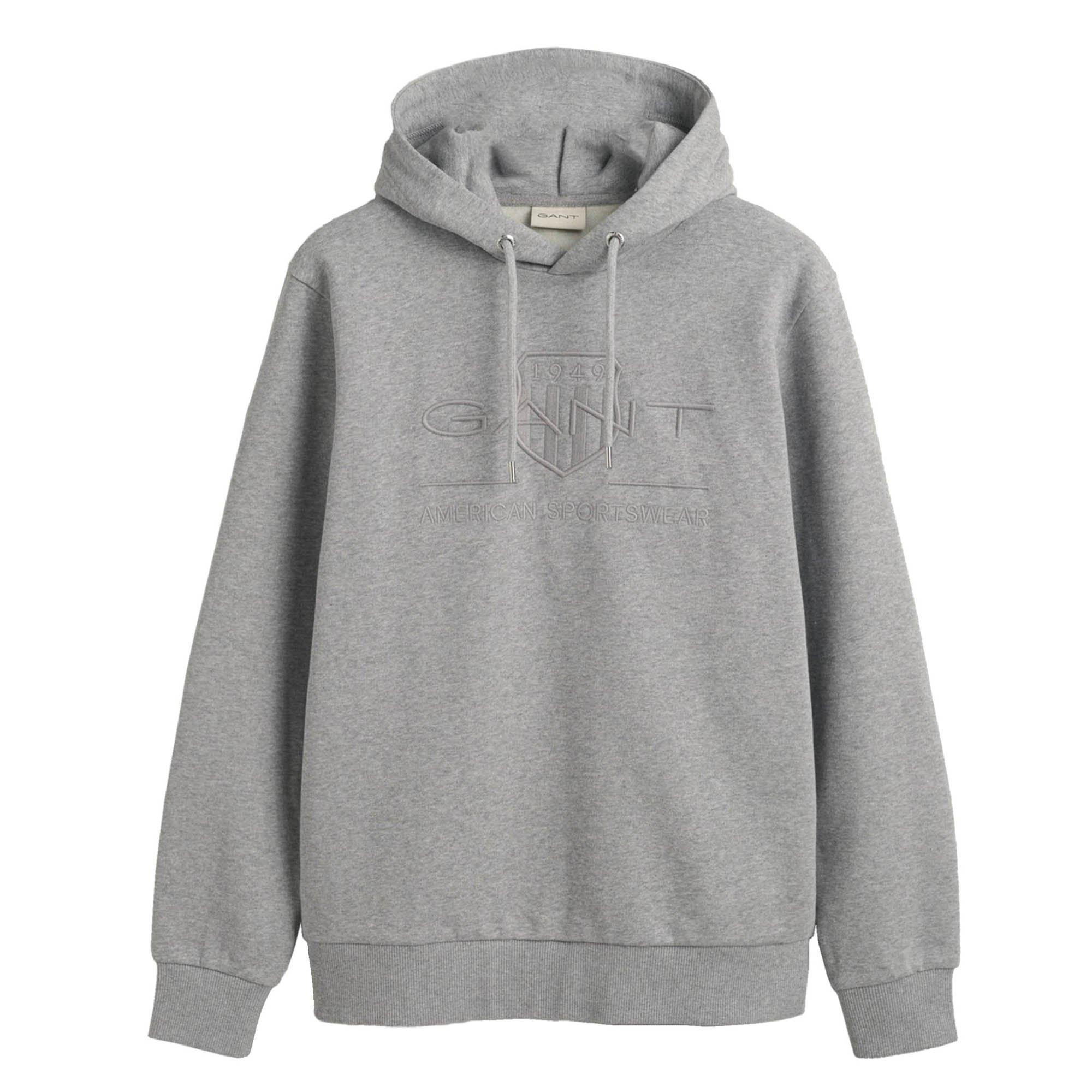 GANT  Sweat-shirt  Confortable à porter-REGULAR TONAL SHIELD HOODIE 