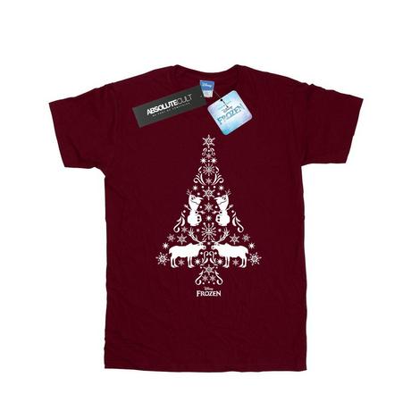 Disney Frozen T-shirt Albero di Natale Maniche Corte  