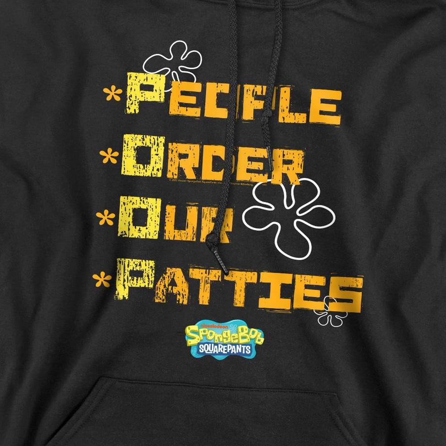Nickelodeon People Order Our Patties Felpa Con Cappuccio  
