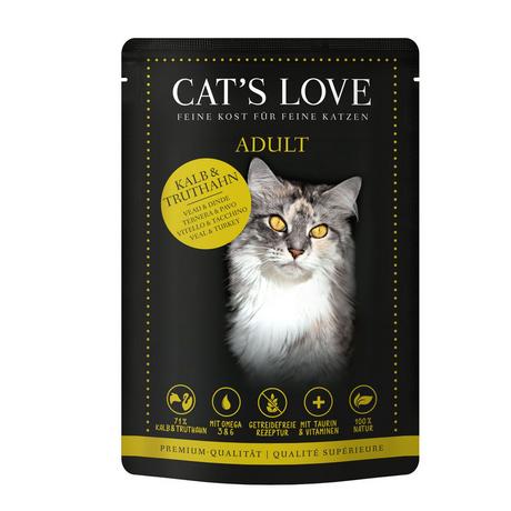 Cat's Love  Adulte Veau et Dinde - Multipack 