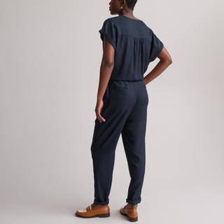 La Redoute Collections Kurzarm Jumpsuit mit Knopfleiste  