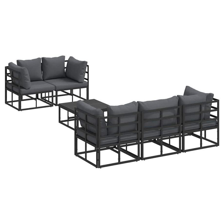 Outdoor-sofagarnitur aluminium