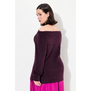 Ulla Popken  Pullover, Schulterausschnitt, Langarm, weicher Feinstrick 