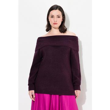 Pullover con apertura sulle spalle e maniche lunghe