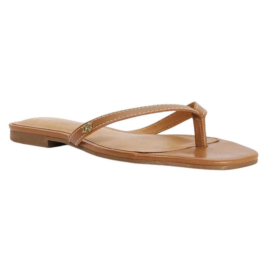 Dune London Lasslie Leder Flache Flipflops  