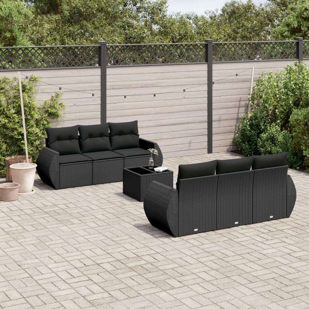 VidaXL set divano da giardino Polirattan  