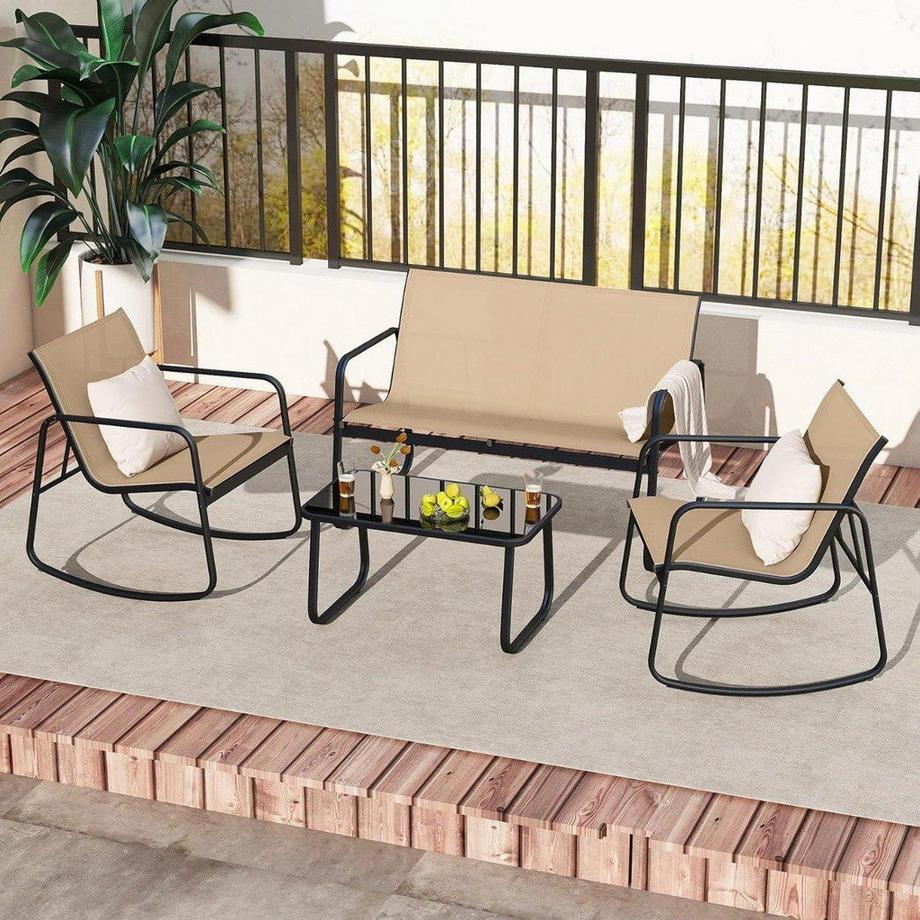Northix Set altalena da patio da 4 pezzi  